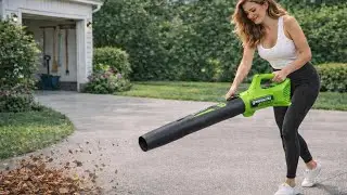 Обзор воздуходувки Greenworks 24 В &mdash; тест мощности 90 миль/ч / 320 куб. футов/мин