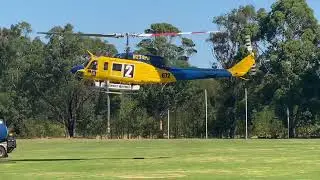 Bell 214 Helitac 672 landing