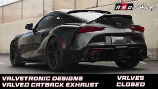 A90 Supra - Valvetronic Designs Catback Exhaust Sound + Fly By's + Revs!!!