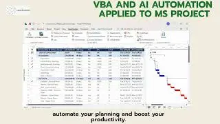 Automation in Ms Project using VBA and AI
