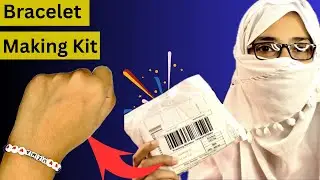 How To Make Customised Name Bracelet | Daraz Jewellery Making Kit Unboxing/Review | Craft Haul