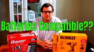 Dewalt DCD771 Drill vs. Bauer 1792C-B1 Hammer Drill | Battery Compatibility