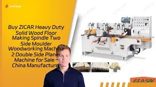 Buy ZICAR Heavy Duty Solid Wood Floor Making Spindle Two Side Moulder Woodworking Machine 2 Double S
