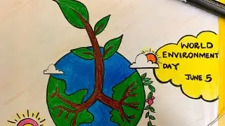 World environment day|easy poster design on world environment day