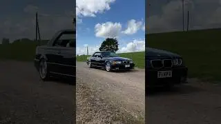 Hardtoped BMW e36 Convertible leaving a Car Show💪