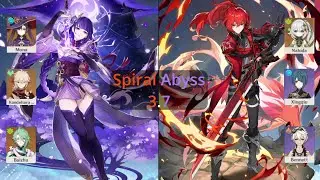 Genshin Impact Spiral Abyss 3.7 Raiden Shogun Whatever Team and Diluc Burgeon