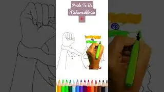 Maharashtra Day 🚩  And Happy Labour Day👨&zwj;⚕️👷&zwj;♂️🧑&zwj;🏭👨&zwj;💼👩&zwj;💼 Special  #drawing #shorts