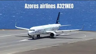 Azores airlines A321NEO at Madeira! Landing+Takeoff!