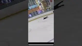 Lutz fall! ##figureskating #skatingfails #skatingjump #hasley