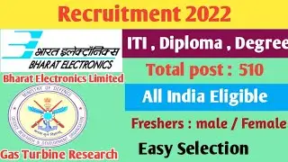 BHEL and Gas Turbine Research Apprenticeship 2022 || शानदार मौका #apprenticeship करने का||All.. ✔️