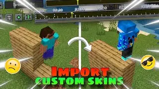 How to IMPORT CUSTOM SKINS in REPLAY CRAFT for pocket edition 😍