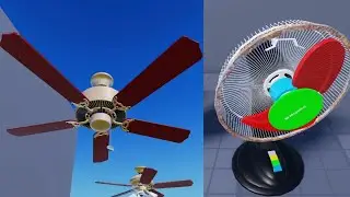 The Colour Fan With a Broken Ceiling Fans