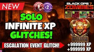 *NEW* EASY BO7 SOLO GODMODE UNLIMITED XP GLITCH! ESCALATION EVENT CAMO FARM + AFK XP | BO7 ZOMBIES