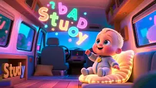 Study Van ABC Lights! 🚐✨ | Fun Alphabet Learning Song for Kids | Bright Educational Rhyme