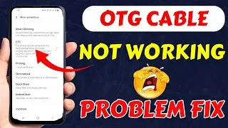 How To Enable OTG Option On Android || OTG Connect nhi Ho raha hai || OTG Not Working Problem Today