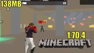 APENAS 138MB!!! 1.70.4 NOVA OBB GR&Aacute;FICO DE MINECRAFT MUITO LITE DA NOVA ATUALIZA&Ccedil;&Atilde;O DO FREE FIRE!
