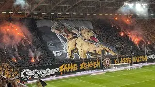 Dynamo Dresden Kaiserslautern Choreo Pyro K-Block