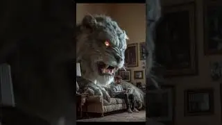 Very Big Lion 😱#3d#lion#scary #lionroaring#animation#3danimation#animals#horror#music #horrorstories