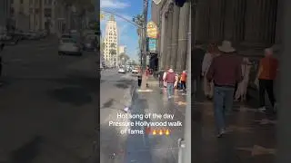 Hollywood walk of fame Pressure took the hot song of the day 💯🔥🔥🔥✊🏾