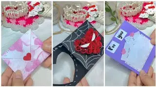 Easy paper craft/Aesthetic DIY /handmade gift idea / paper craft ideas/easy present ideas/gift ideas