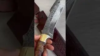 Damascus  Hunting knife  #damascusblade #blade #blacksmith #damascussteel #sword #metal #handmade
