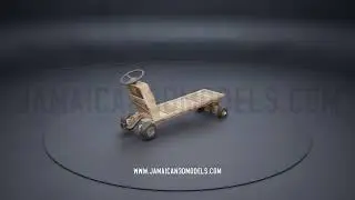 Jamaican 3D Model - Hand Cart