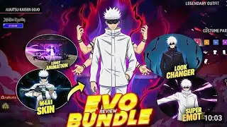Free Fire x JJK 😱 Gojo EVO Bundle | Free Rewards | Full Details 🔥