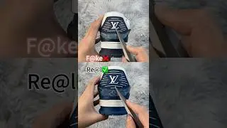 Real Vs Fake Navy Blue LV Sneaker #shorts #sneakerhead #viral