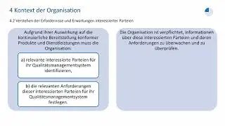ISO 9001:2015 | Kapitel 4 - Kontext der Organisation