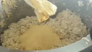 GLASS  VAS intensive mixer - mixing vegan sausage - mischen von veganer Wurstmasse