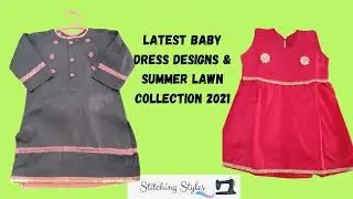 Latest Baby Dress Designs - Summer Lawn Collection 2021 - Casual Baby Lawn Dress - Stitching Styles
