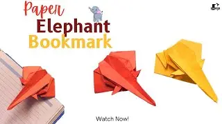 Paper Elephant Bookmark | How to make paper Bookmark #craft #diy