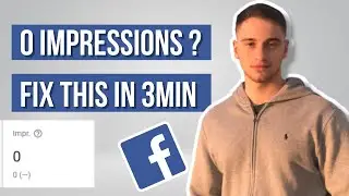 Getting 0 Impressions On Your FB Ads? Do This...(3 Minute Tutorial)