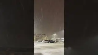 Snow Blizzard Sofia Bulgaria 🇧🇬.  Temperature went down to -30