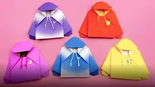 DIY Origami Hoodie Tutorial | Easy Paper Craft Ideas for Beginners 