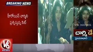 Actress Charmi Is Being Questioned By SIT Team | Tollywood Drug Case | V6 News