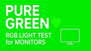 TURN YOUR SCREEN INTO AN RGB LIGHT 💚 | PURE GREEN TEST (NO COST!)