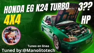 llevamos a dyno honda eg K24 turbo 4x4