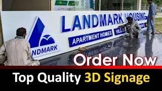 Process of Making 3D LED Sign Board. Signage Factory | Real Estate Sign
