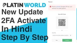 Platinworld 2FA Activate kaise kare | 2FA Activate kaise kare | Platinworld | Crypto Saidul | #PLCU