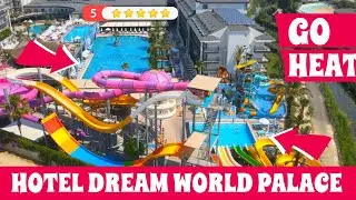 Hotel ***** Dream World Palace Short Walking Tour Colakli Side Turkije UHD 4K