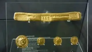 Roman Gold Coins ( Solidus ) and Medallion, Hungarian National Museum, Budapest