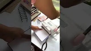 How to make a handmade personalized spiral bound notebook. Putting it together. #handmadenotebook