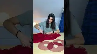Easy way for decorating sleeves 🌹 #sewing #diyfashion ##fashion #dress #sew #couturedesigner