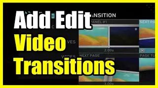 How to add & Edit a Transition to Videos on Sharefactory PS5 (Video Editing Tutorial)