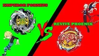 Revive Phoenix VS Emperor Forneus Beyblade burst battles