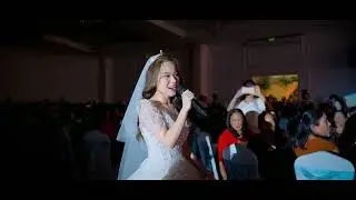 VÂNG CHÍNH EM - CÔ DÂU HÁT TRONG ĐÁM CƯỚI - LINH  HÀ ❤️ TRỌNG KỲ