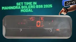 How to set time in Bolero bs6 2025 model