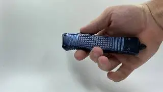 RCT-2 Raven Tactical OTF Knife (Titanium Coated Blue)