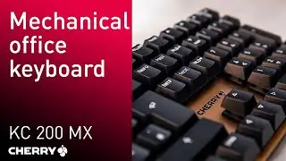 CHERRY KC 200 MX | Minimalist mechanical keyboard with anodized aluminum surface and MX2A switches